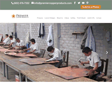 Tablet Screenshot of premiercopperproducts.com